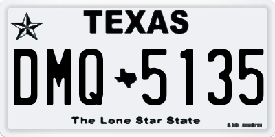 TX license plate DMQ5135