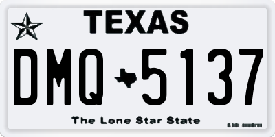 TX license plate DMQ5137
