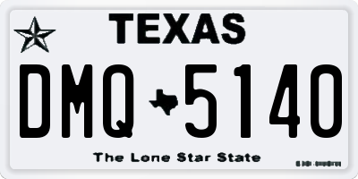 TX license plate DMQ5140