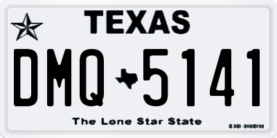 TX license plate DMQ5141