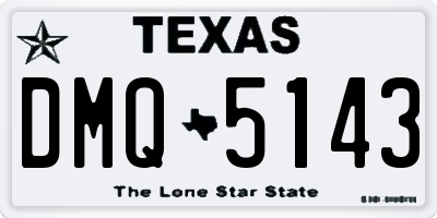 TX license plate DMQ5143