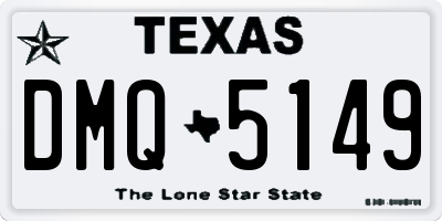 TX license plate DMQ5149
