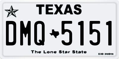 TX license plate DMQ5151