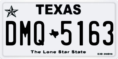 TX license plate DMQ5163