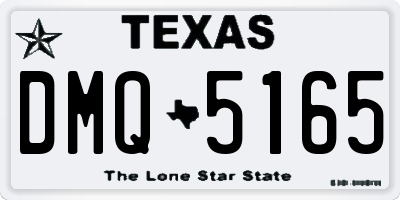 TX license plate DMQ5165