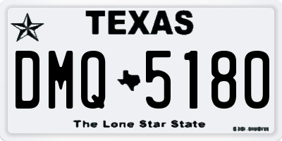 TX license plate DMQ5180