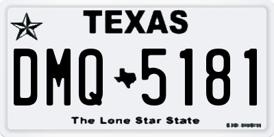 TX license plate DMQ5181