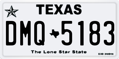 TX license plate DMQ5183