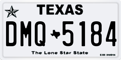 TX license plate DMQ5184