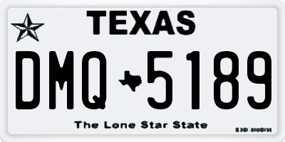 TX license plate DMQ5189