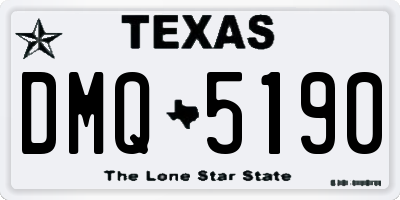 TX license plate DMQ5190