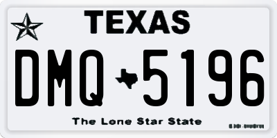 TX license plate DMQ5196