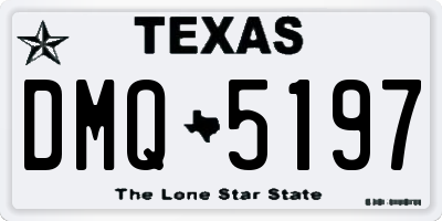 TX license plate DMQ5197