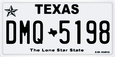 TX license plate DMQ5198