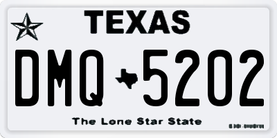 TX license plate DMQ5202