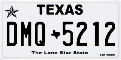 TX license plate DMQ5212