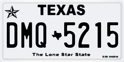 TX license plate DMQ5215
