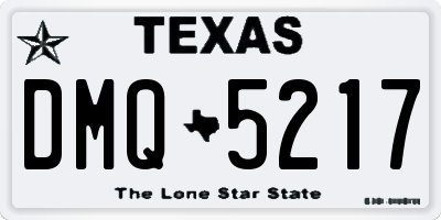TX license plate DMQ5217