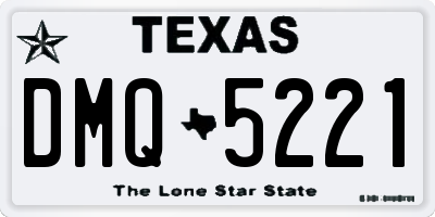TX license plate DMQ5221