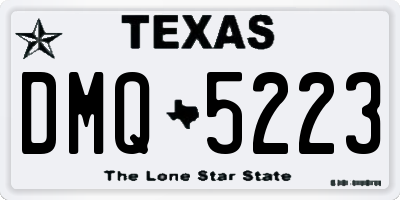 TX license plate DMQ5223