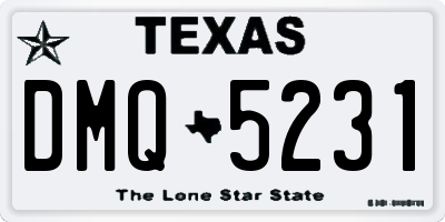 TX license plate DMQ5231