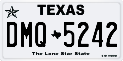 TX license plate DMQ5242