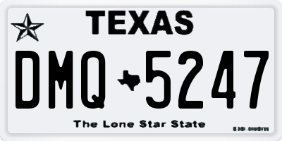 TX license plate DMQ5247