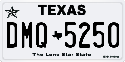 TX license plate DMQ5250