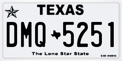 TX license plate DMQ5251