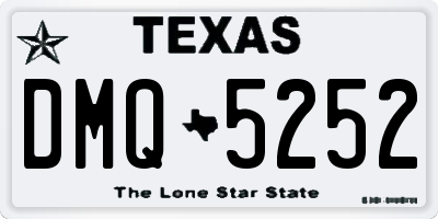 TX license plate DMQ5252
