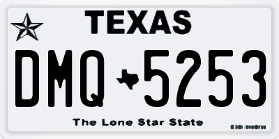 TX license plate DMQ5253