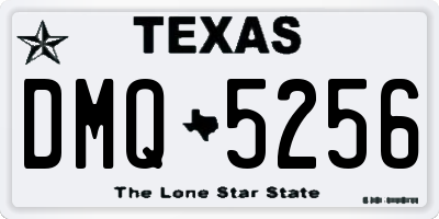 TX license plate DMQ5256