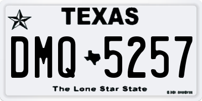 TX license plate DMQ5257
