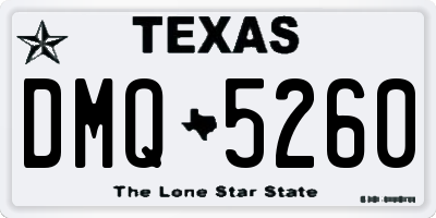 TX license plate DMQ5260
