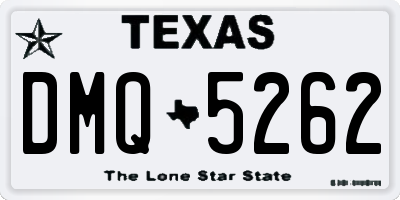 TX license plate DMQ5262