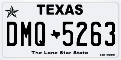TX license plate DMQ5263