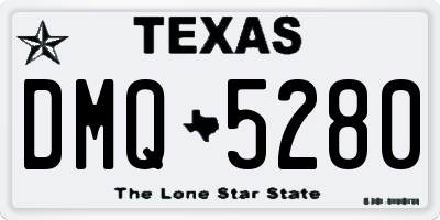 TX license plate DMQ5280