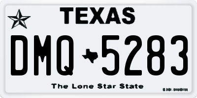 TX license plate DMQ5283