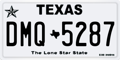 TX license plate DMQ5287