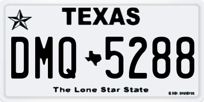 TX license plate DMQ5288