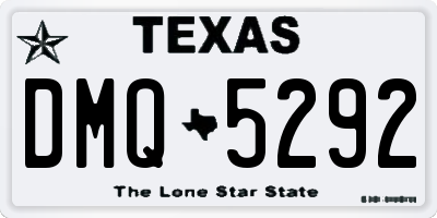 TX license plate DMQ5292