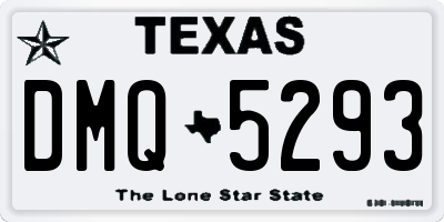 TX license plate DMQ5293