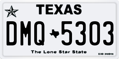 TX license plate DMQ5303