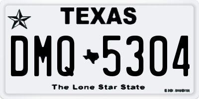 TX license plate DMQ5304