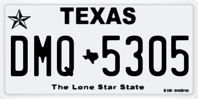 TX license plate DMQ5305
