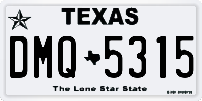 TX license plate DMQ5315