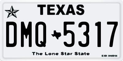 TX license plate DMQ5317