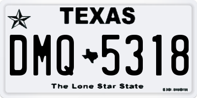 TX license plate DMQ5318