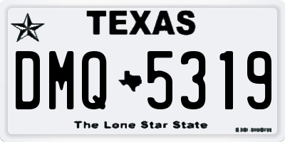 TX license plate DMQ5319