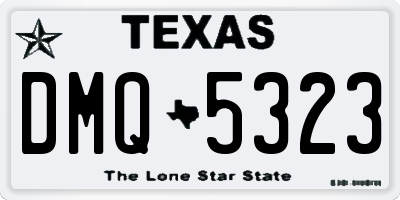 TX license plate DMQ5323